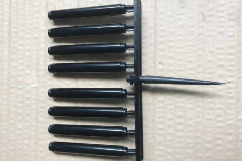 Eyebrow Pen Tubes Produced by ChenHsong EM150-SVP/3+ Injection Molding Machine Massively
